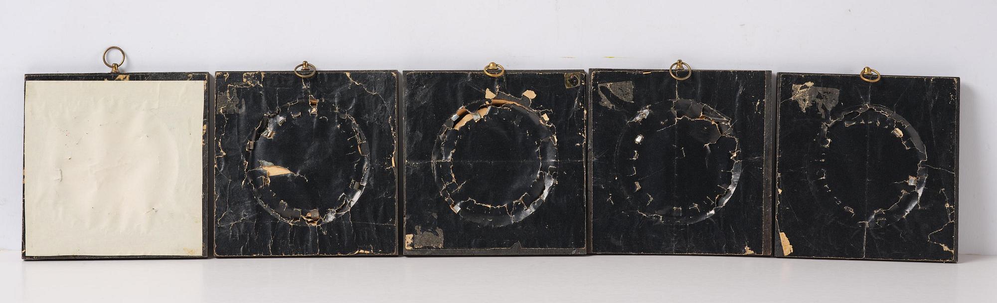A set of twenty wax portraits of Swedish monarchs, late 19th century.