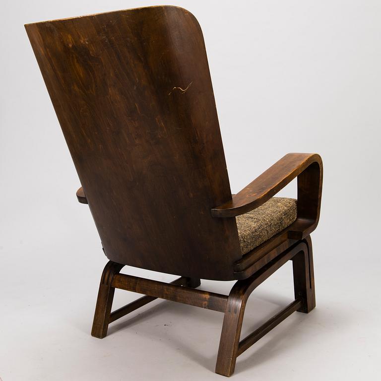 Carl-Johan Boman, An early 1930s 'Flexible chair' for N. Bomanin Höyrypuusepäntehdas, Turku.