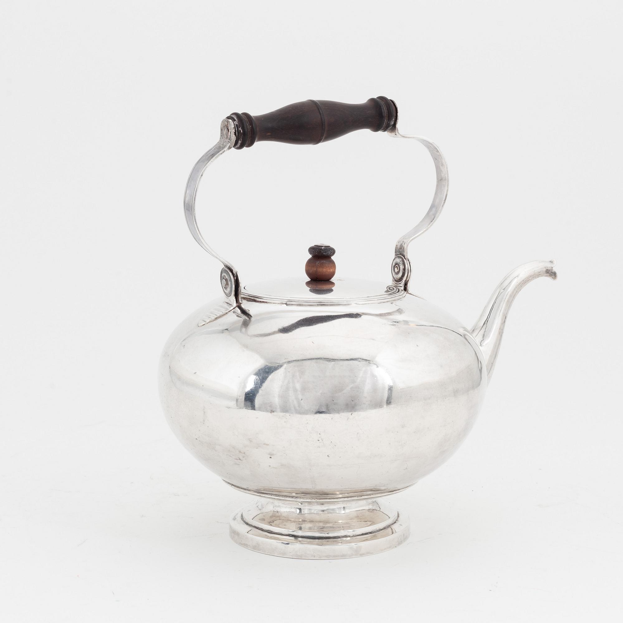 Carl Petter Lampa, a silver teapot, Stockholm, Sweden, 1830.