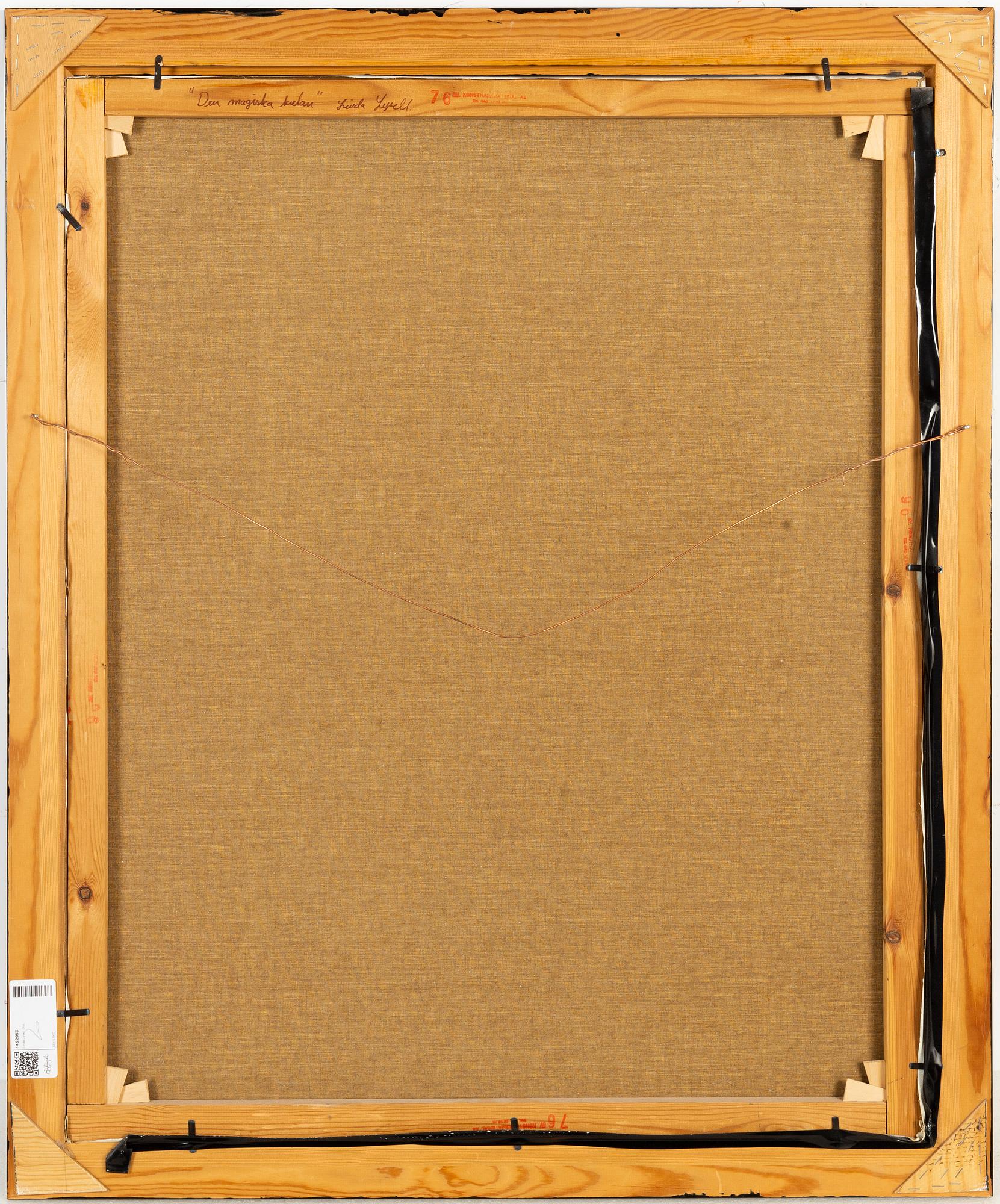 Linda Lysell, olja på duk, signerad.