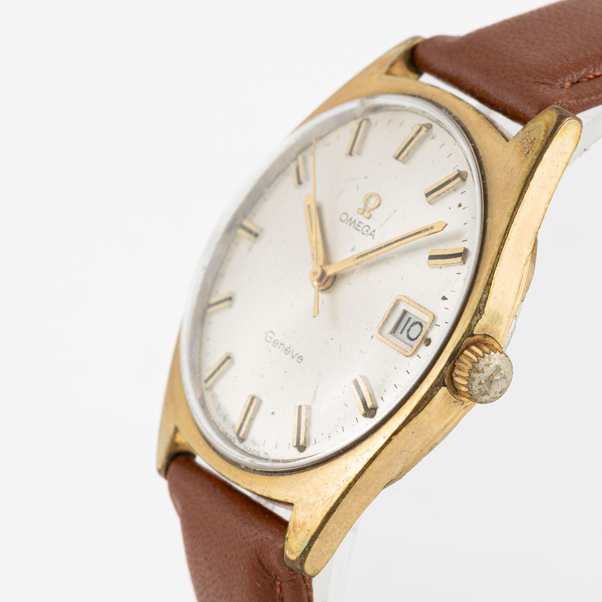Omega, Genève, wristwatch, 34 mm.