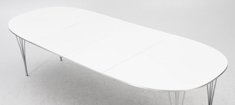Bruno Mathsson, & Piet Hein, dining table, “Superellipse”, Fritz Hansen, 1987.