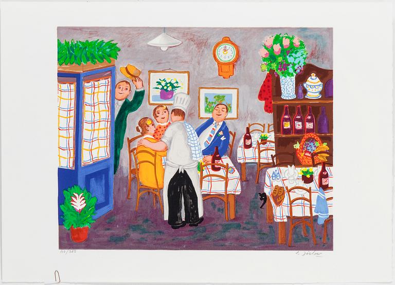 Lennart Jirlow, färglitografi, signerad och numrerad 110/385.