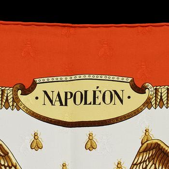 SCARF, siden, "Napoleon", design Philippe Ledoux, Hermès, Paris.