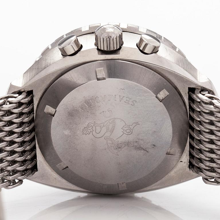 Omega, Seamaster, "Big Blue", kronograf, armbandsur, 44 mm.