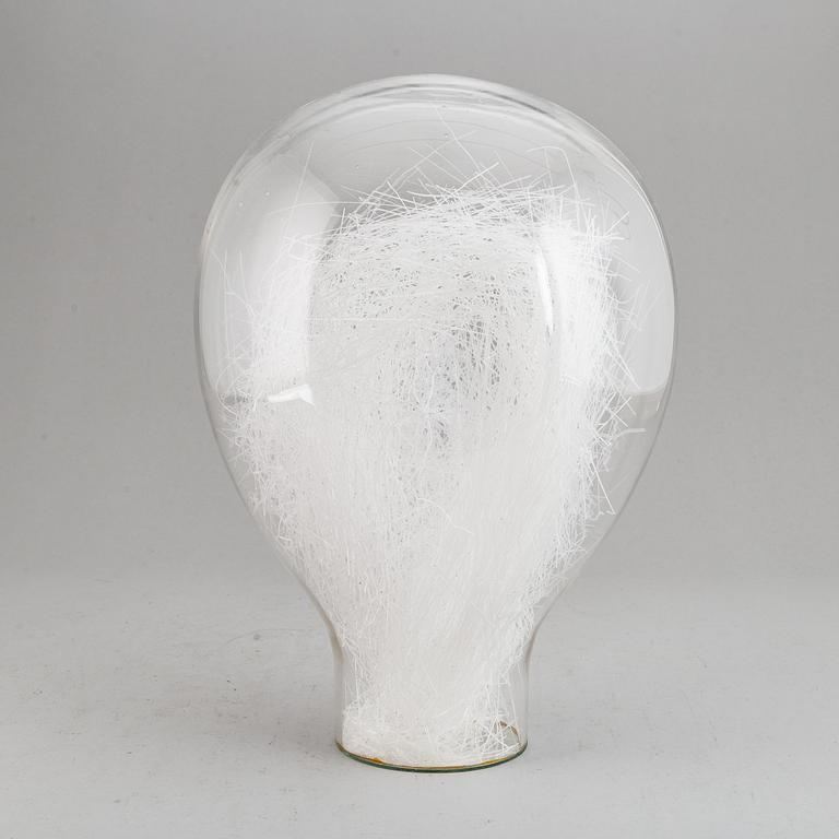 EVA ENGLUND, a glass sculpture, signed and dated 1973.