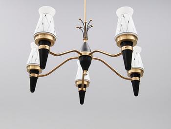 TAKLAMPA, 1900-talets mitt. Höjd ca 85 cm.