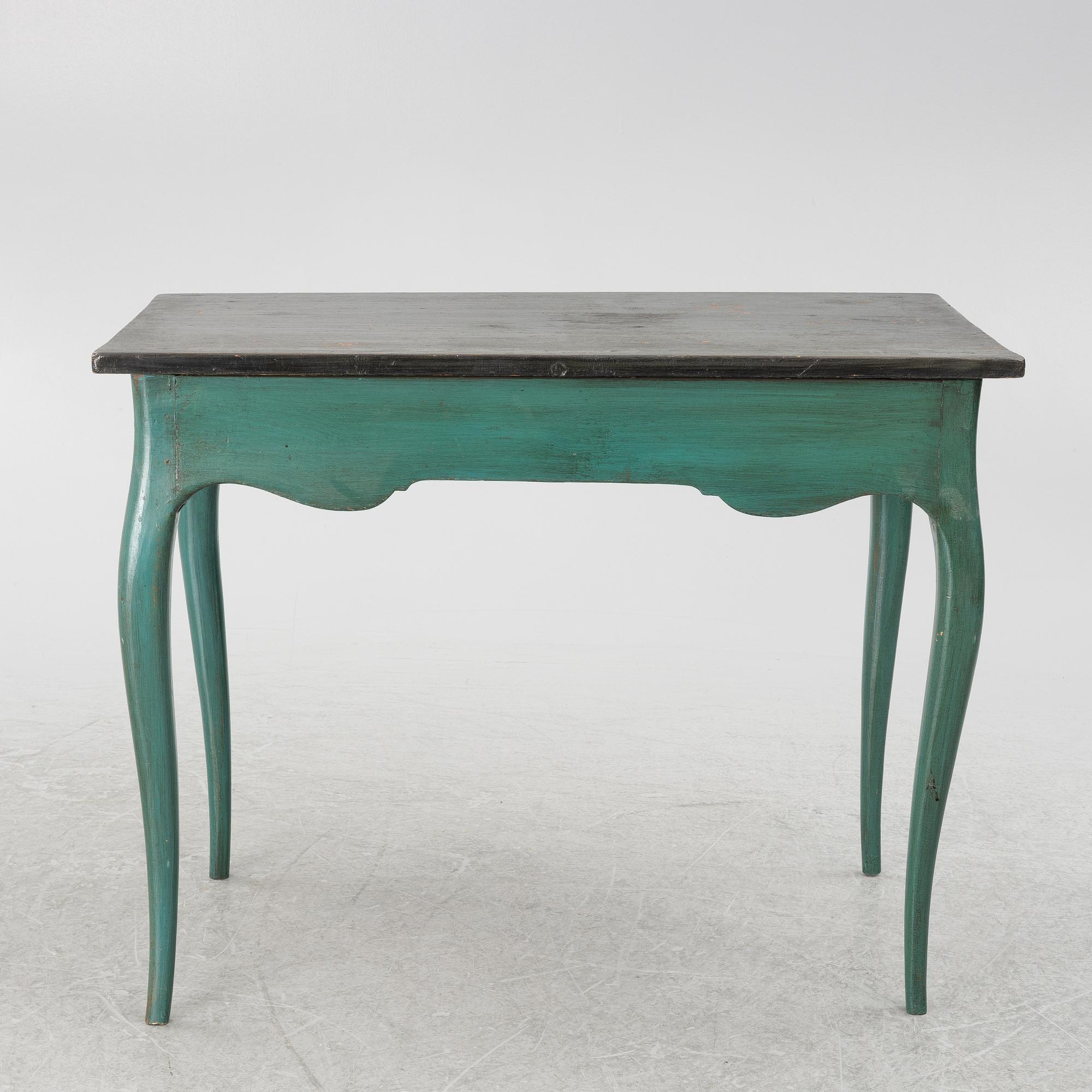 A Swedish Rococo table, late 18th century.