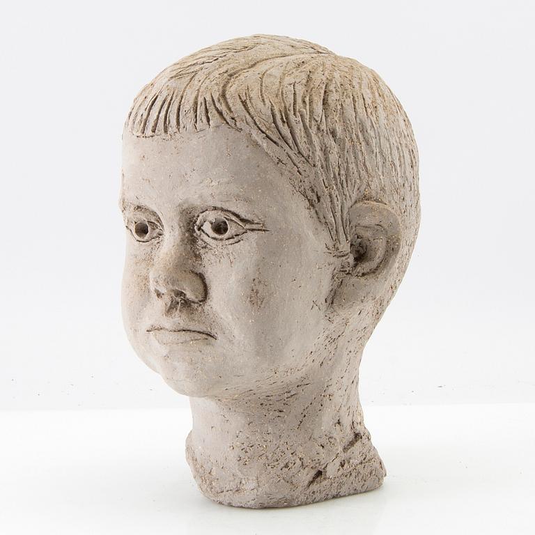 Gunnar Nylund, Sculpture, boy, own workshop.