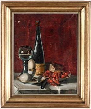 OSCAR BJÖRCK, Olja på duk, signerad.