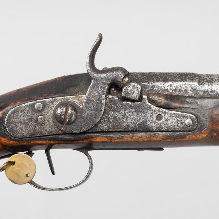 Hammerlock pistol Swedish, 19th century.