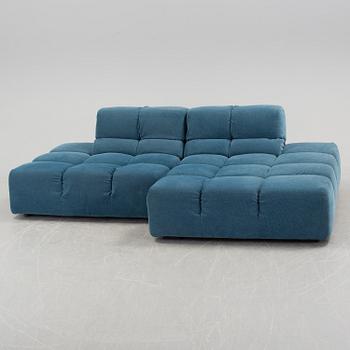 A twp sectioned "Tufty time" sofa by Patricia Urquliola for B&b Italia.
