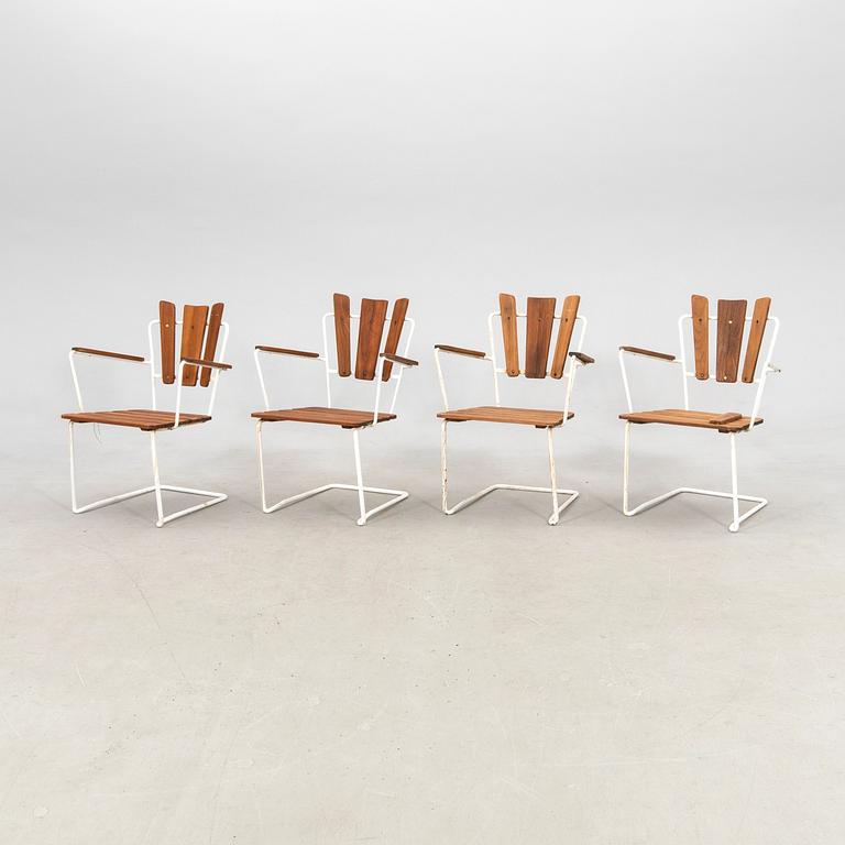 Garden Chairs, 4 pcs, Mid-20th Century.