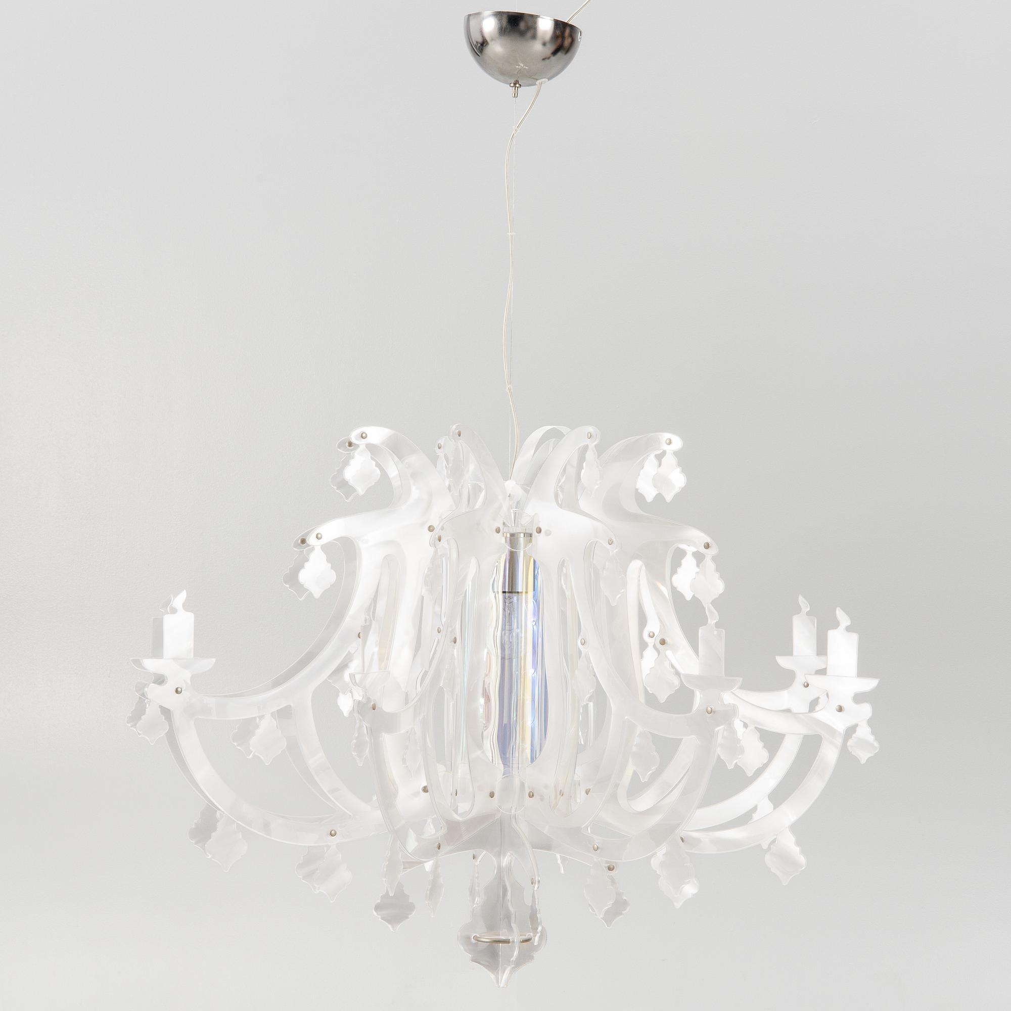 Nigel Coates, a ceiling lamp, "Ginetta Prisma", Slamp, contemporary.