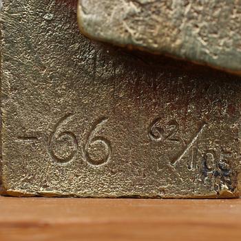 MARTIN HOLMGREN, skulptur, brons, gjuteri Herman Bergman, signerad MH, daterad -66, numrerad 62/105.