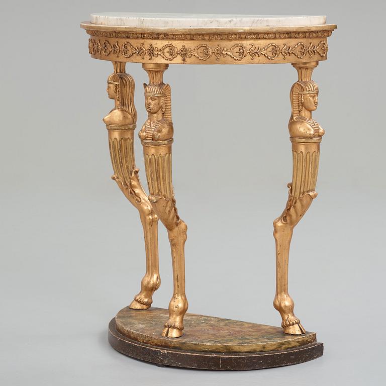 A late Gustavian circa 1800 console table.