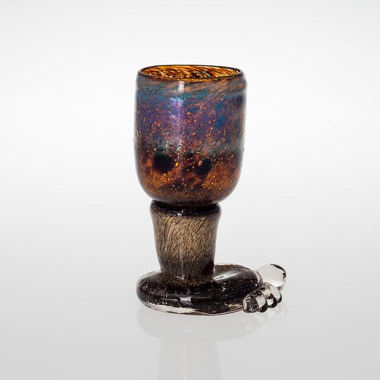 BJÖRN WECKSTRÖM, ART GLASS. Foot. Signed Björn Weckström Nuutajärvi Notsjö.