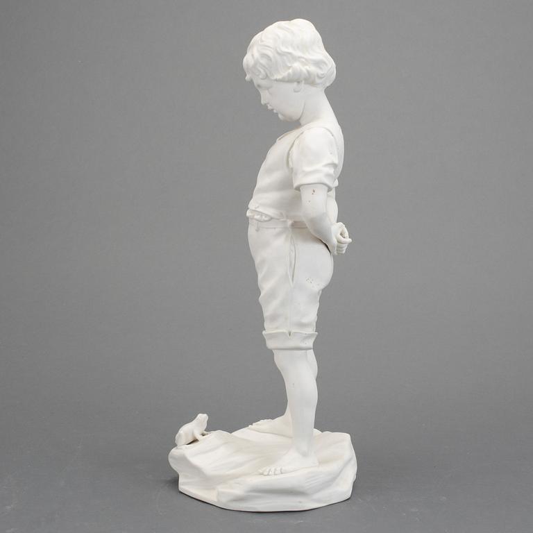 SKULPTUR, parian, efter Per Hasselberg, Gustavsberg, 1909.