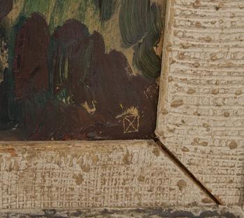 NISSE ZETTERBERG, olja på pannå, monogramsignerad samt a tergo daterad 1950.