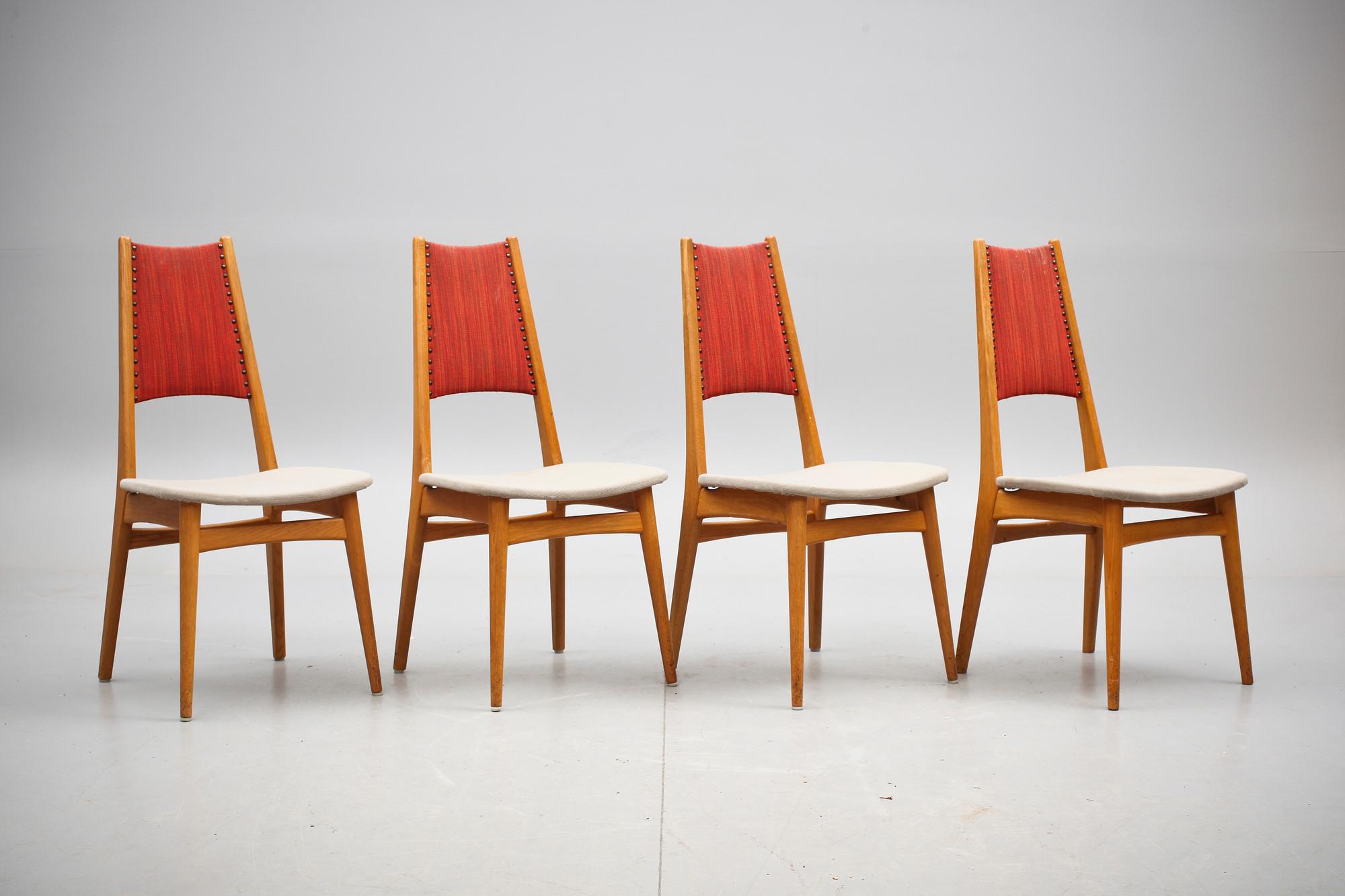 MATBORD, Bertil Fridhagen, Bodafors samt STOLAR, 4 st, 1900-talets andra hälft.