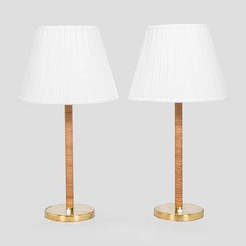 Gunilla Jung, Pair of table lamps, model 2017, Orno, 1930-1940s.