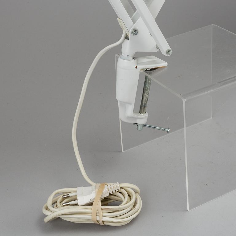 A Louis Poulsen "IT" metal writing desk light.