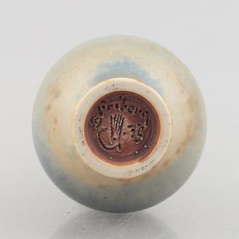 Berndt Friberg, a miniature stoneware vase, Gustavsbergs studio 1975.