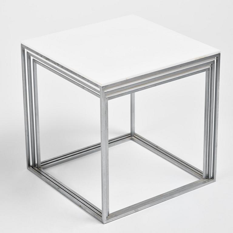 Poul Kjaerholm, a set of "PK71" nesting tables, E. Kold Christensen, Denmark.