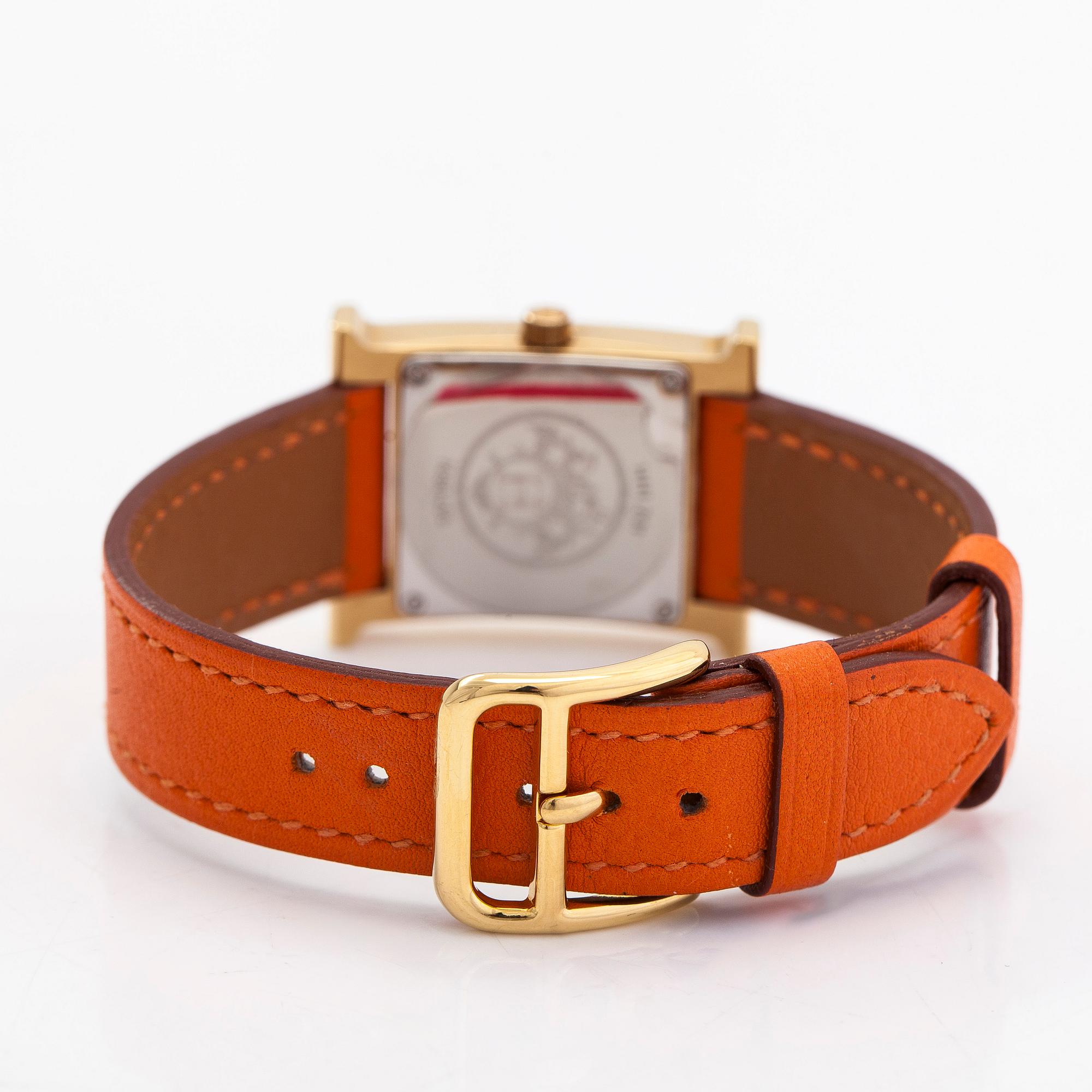 Hermès, Heure H, wristwatch, 21 mm.