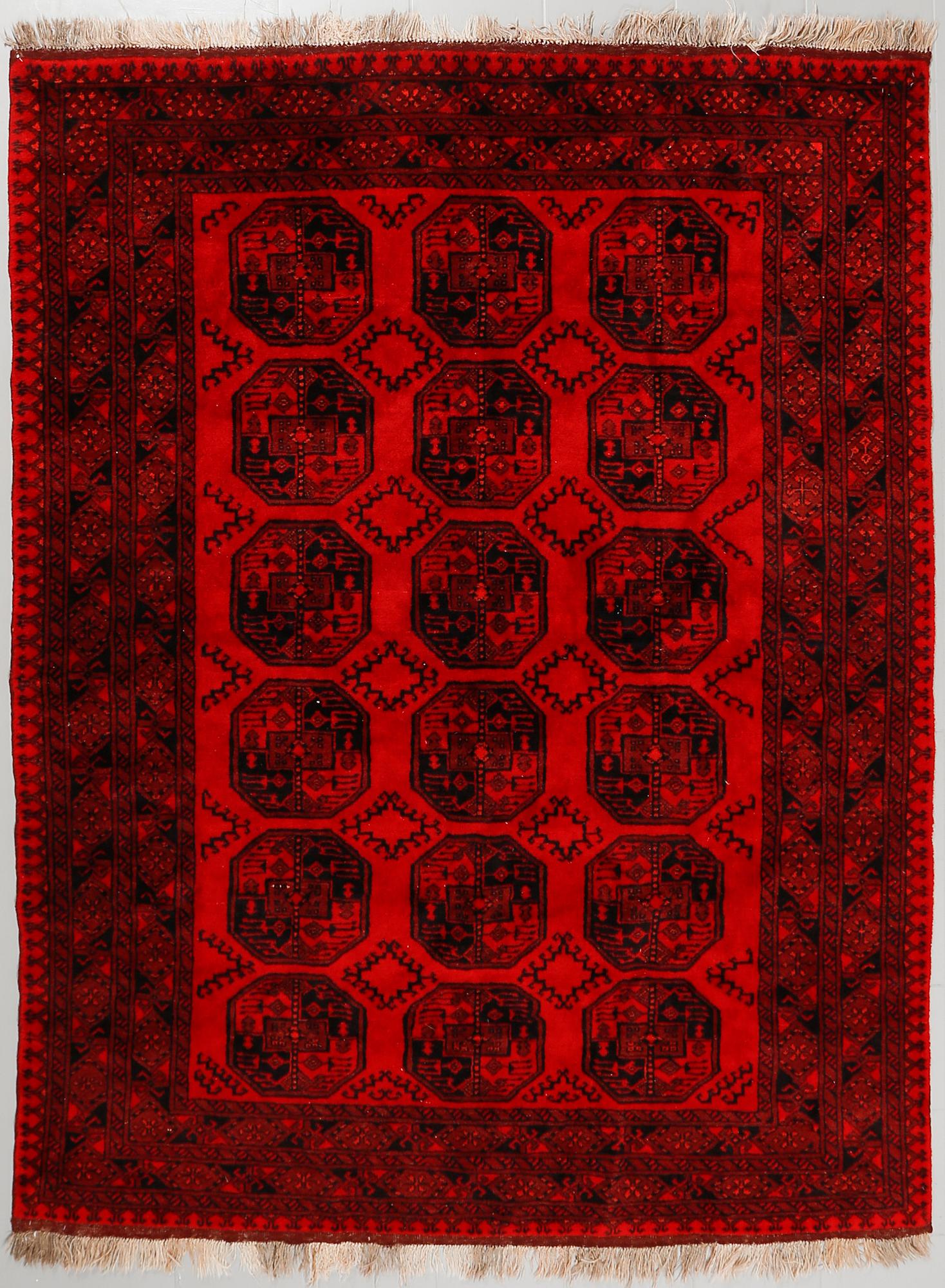 An Afghan rug, old, ca 280 x 210 cm.