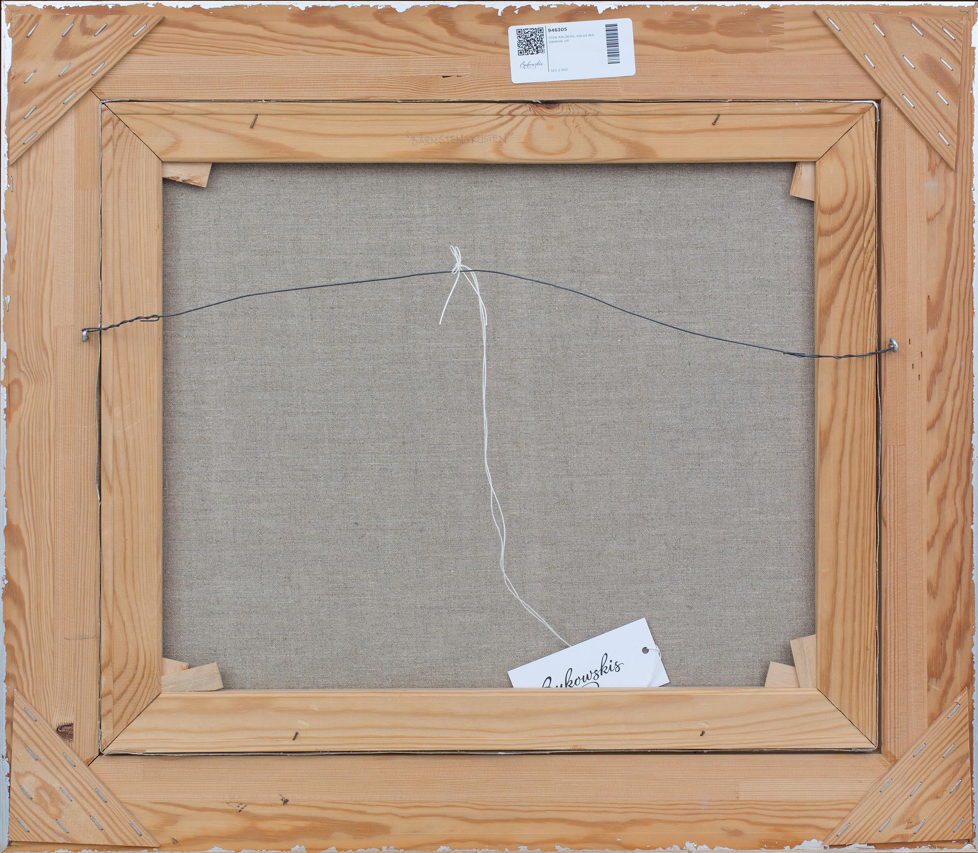 STEN AHLBERG, olja på duk, signerad.