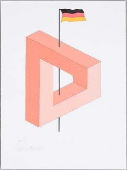 OSCAR REUTERSVÄRD. 15 st i mapp " European Impossible Figures " signerade och numrerade 19/90.