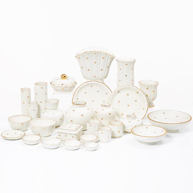 Wilhelm Kåge, a 53-piece ceramics collection 'Carrara', Gustavsberg.