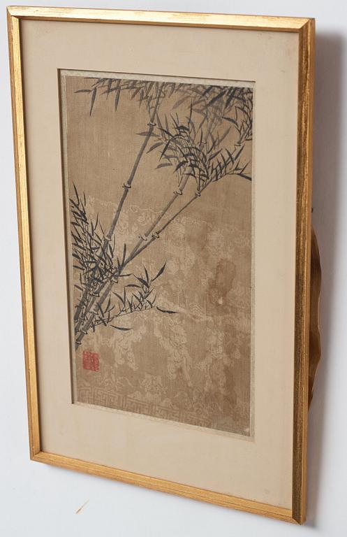 Four paintings, water colours and ink on silk, after Feng Qizhen (1553-1644), presumably Qing dynasty (1644-1912).