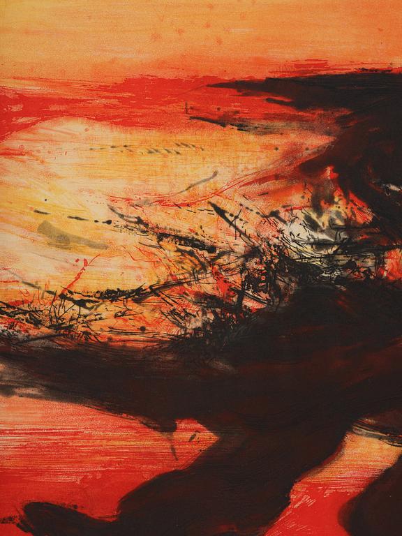 Zao Wou-ki, Untitled from: "Hommage aux Prix Nobel" (The Nobel Prize Portfolio).