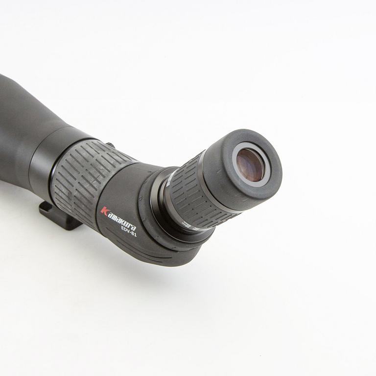 Kamakura EDV-81 spotting scope with tripod, Japan.