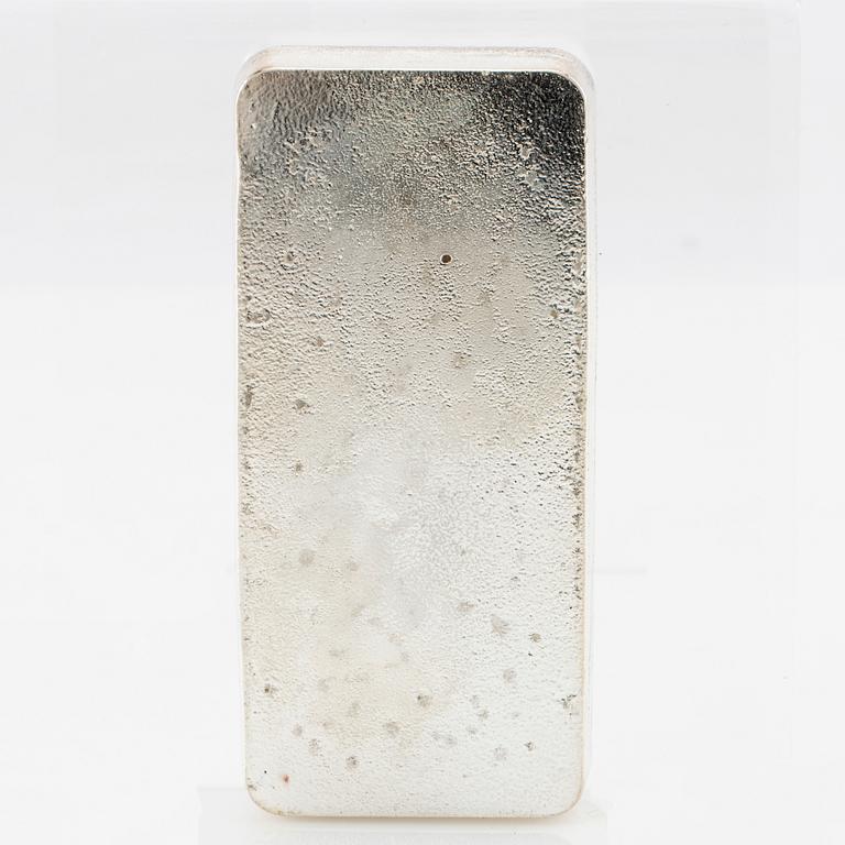 Silver bar 1kg 999 Valcambi Suisse.