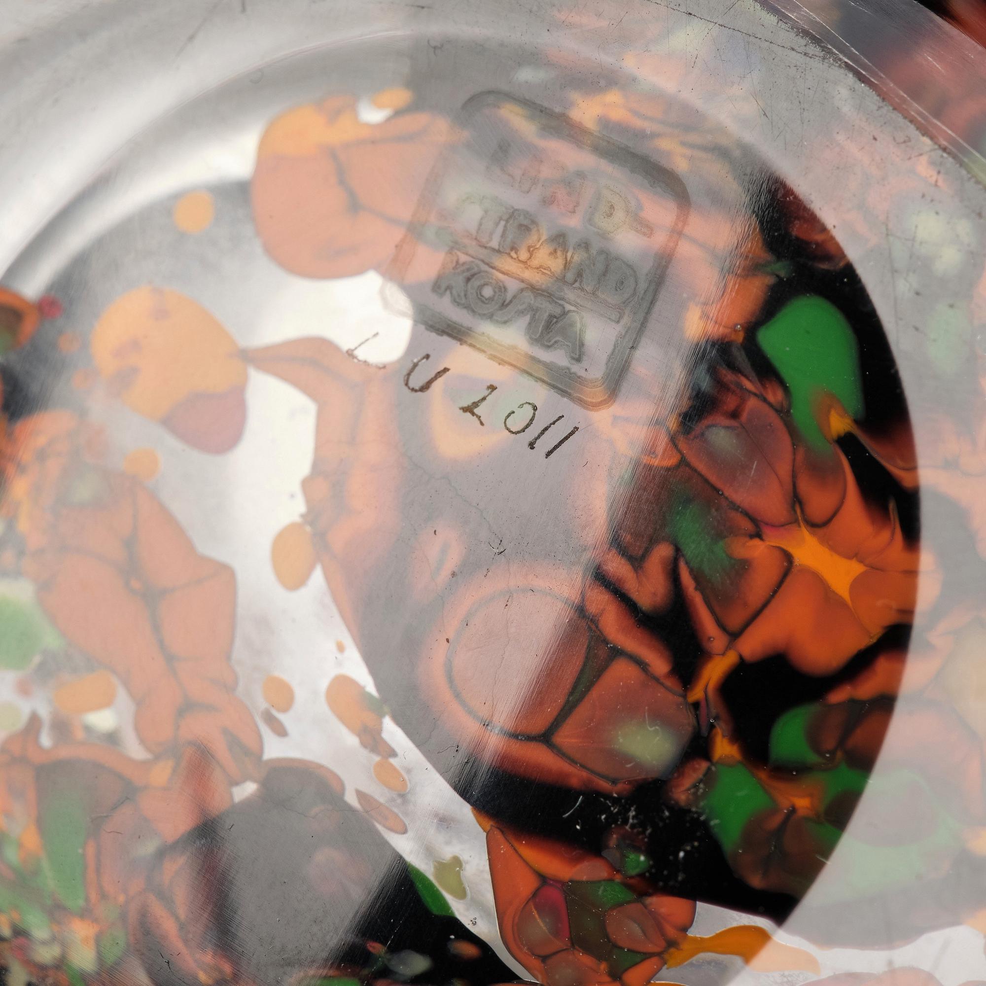 Vicke Lindstrand, an 'Autumn' (Höst) glass vase, Kosta glassworks, Sweden 1950-60s.