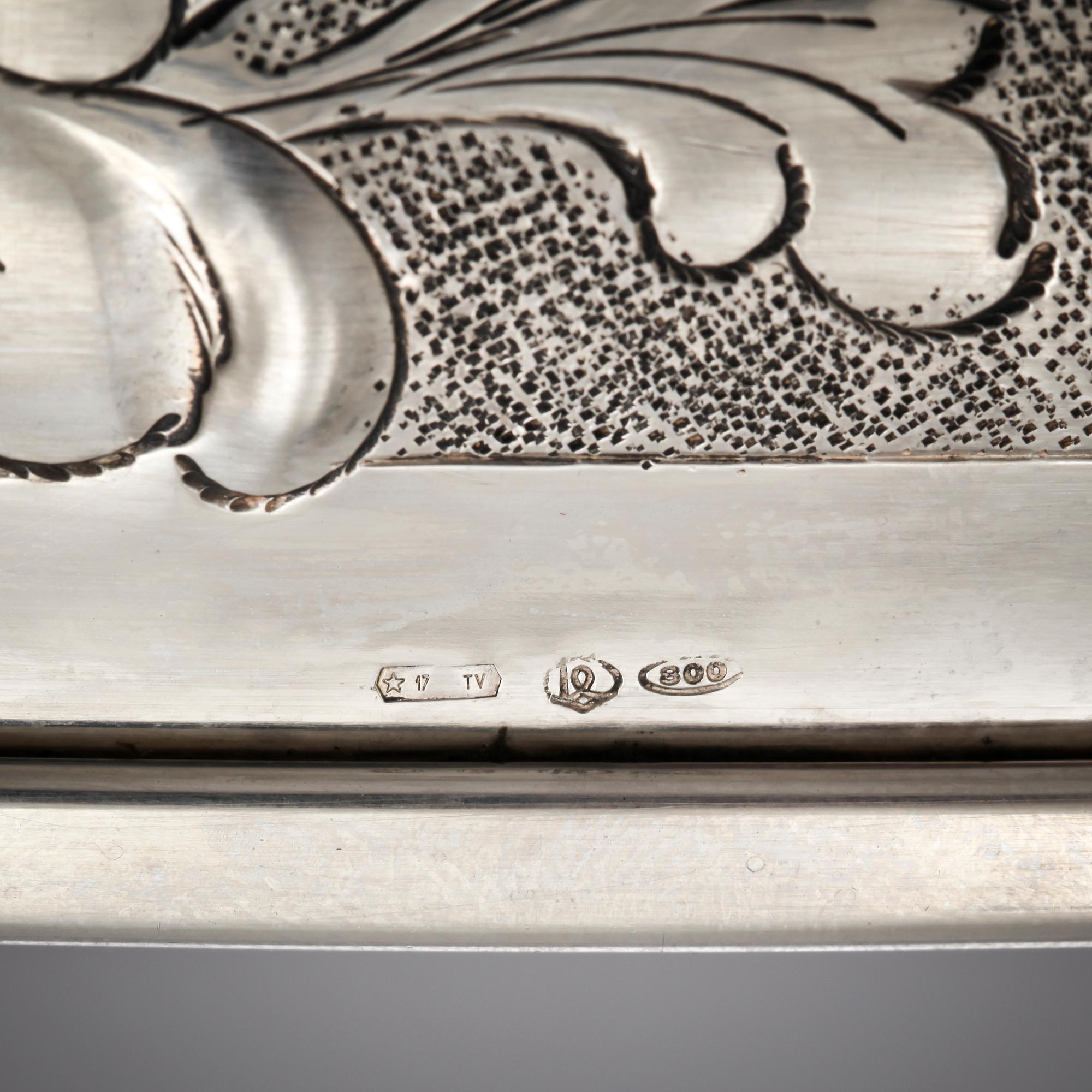 SKÅL, silver, Italien. 800/1000. 1040gr.