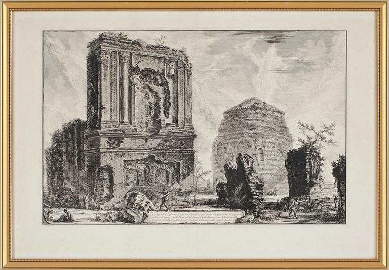 FRANCESCO PIRANESI, trol, etsning, 1700/1800-tal.