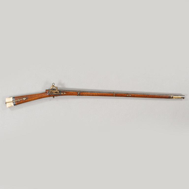 A miquelet lock rifle, probably Turkey, first half of/mid 19th century.