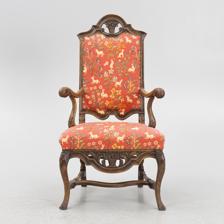 Karmstol, barock, nordeuropa, omkring år 1700.