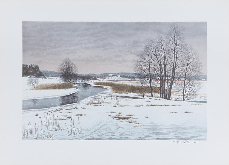 Reinhold Ljunggren, "Vinter", portfolio.