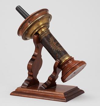 A table telephone by L.M Ericsson, 19th Century. The stand is a copy of the original model.