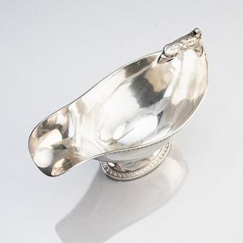 A French silver sauce boat, mark of Paul Duhamel, Paris 1832-45.