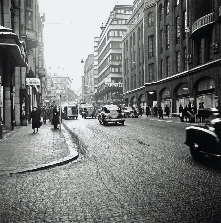 Åke Lange, "Hamngatan 1930/40-tal".