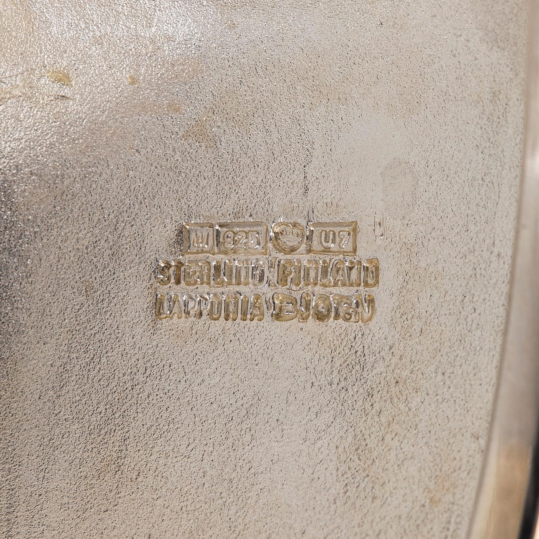 Björn Weckström, rannekoru, "Darinan koru", sterlinghopeaa, Lapponia 1973.