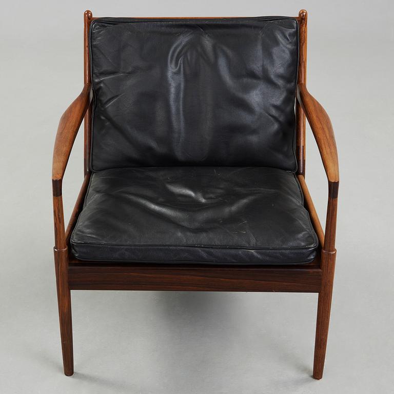 An Ib Kofod Larsen palisander 'Samsö' easy chair, OPE-möbler, Sweden 1960's.
