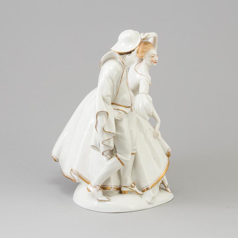 A porcelain figurine, Neapel, mid 20th century.