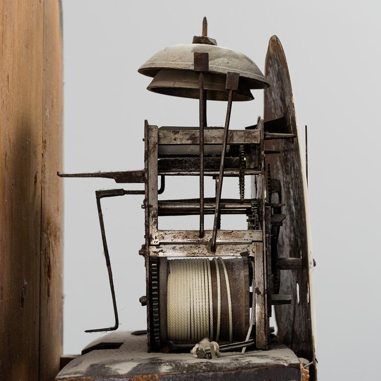 A Swedish longcase clock, dated 1828.